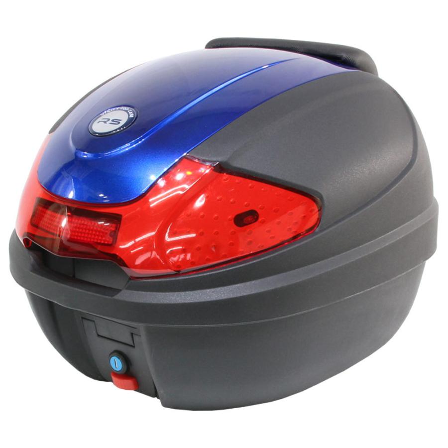バイク用 30L 大容量 リアボックス トップケース バックレスト付