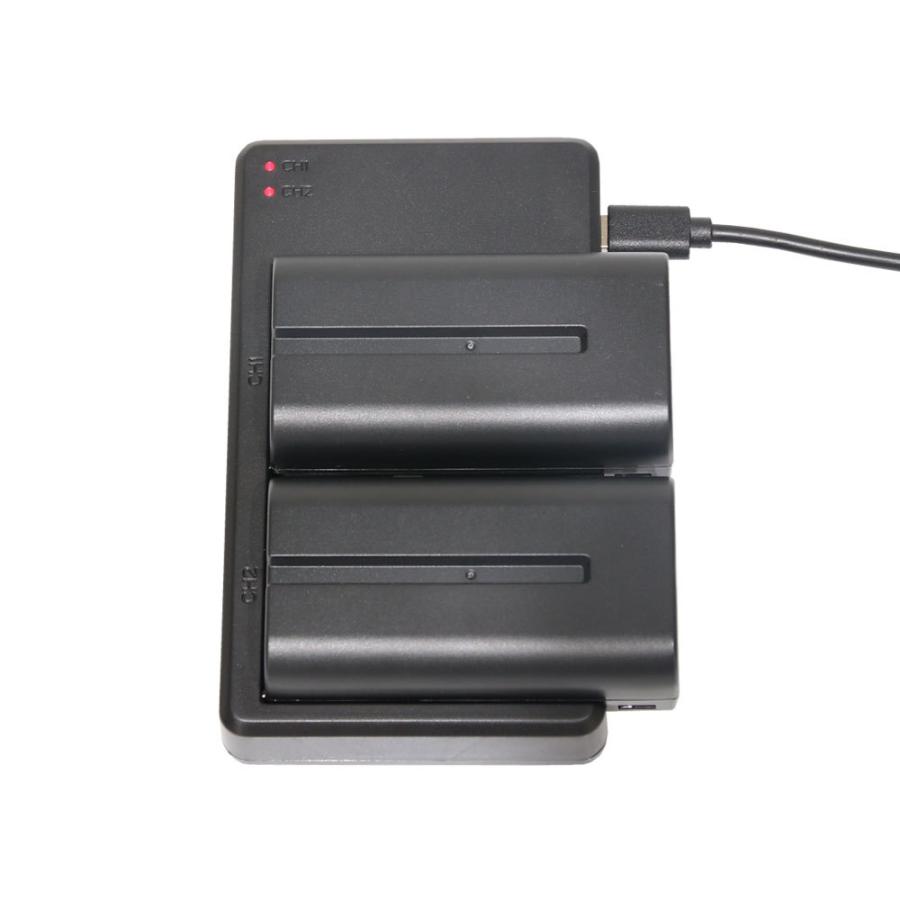 SONY ソニー NP-F550 NP-F570/5 互換 7.4V バッテリーパック 2個 SONY ソニー NP-F550 NP-F570/5 互換 7.4V バッテリーパック 2個
