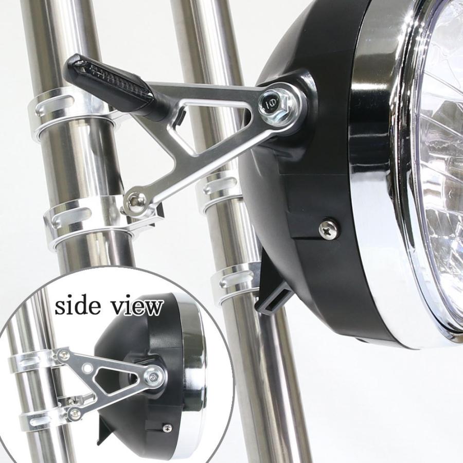 ヘッドライトステー フォーク用 アルミビレット 39mm 銀 ヘッドライトステー フォーク用 アルミビレット 39mm 銀