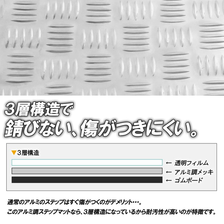 ホンダ アルミ調 ステップマット ライブディオ J/S/SR/ZX/ST ホンダ アルミ調 ステップマット ライブディオ J/S/SR/ZX/ST