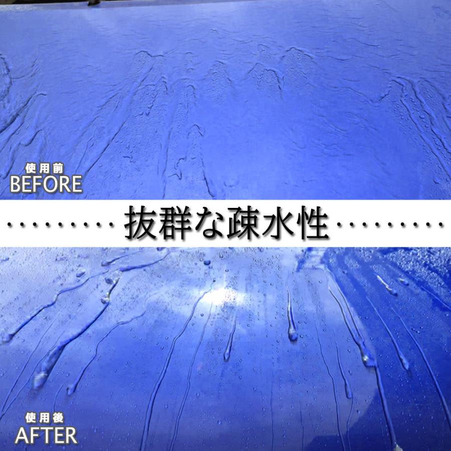 セラミックコーティング セット マイクロファイバークロス3枚セット グレー スプレー 洗車 疎水性 艶 光沢 洗車用品 車 オートバイ 簡単｜rise-corporation-jp｜02