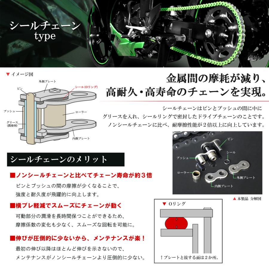カワサキ ZX-10R CYCバイクチェーン ホワイト/ゴールド 白/金 カワサキ ZX-10R CYCバイクチェーン ホワイト/ゴールド 白/金