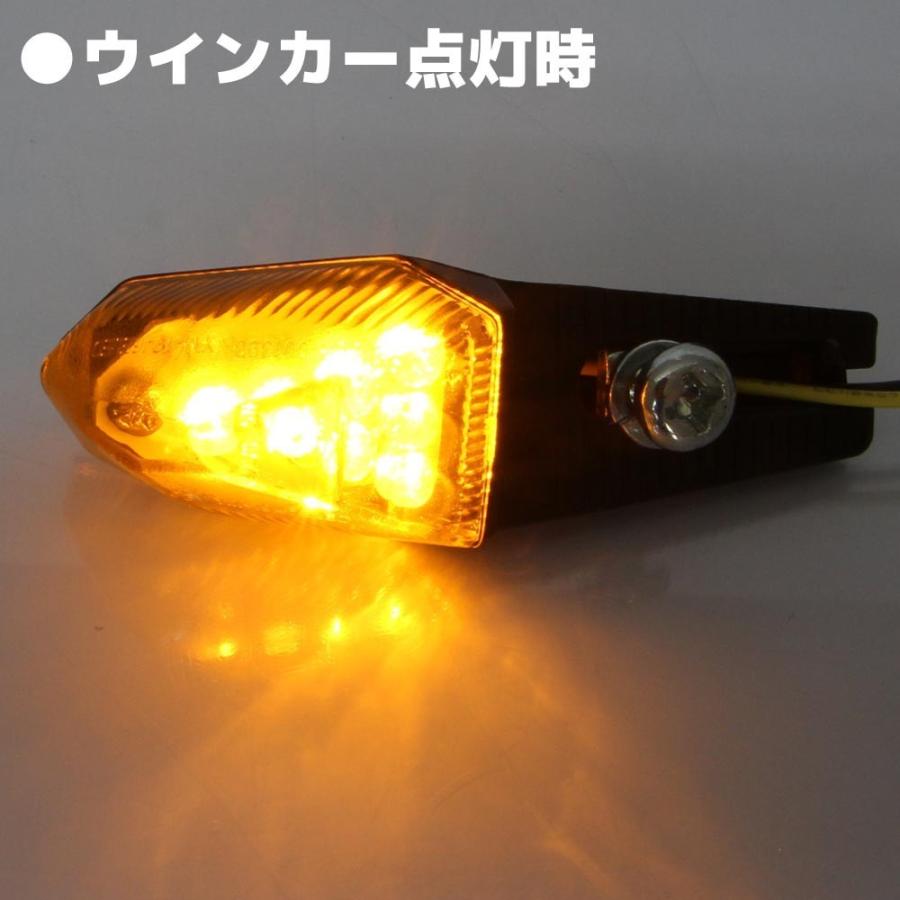 汎用 LED ライトアングルウインカー 左右セット クリアレンズ CB223S CB1100 CB400SS GROM グロム Ape エイプ モンキー CB650F CRF250L/M/R/X｜rise-corporation-jp｜05