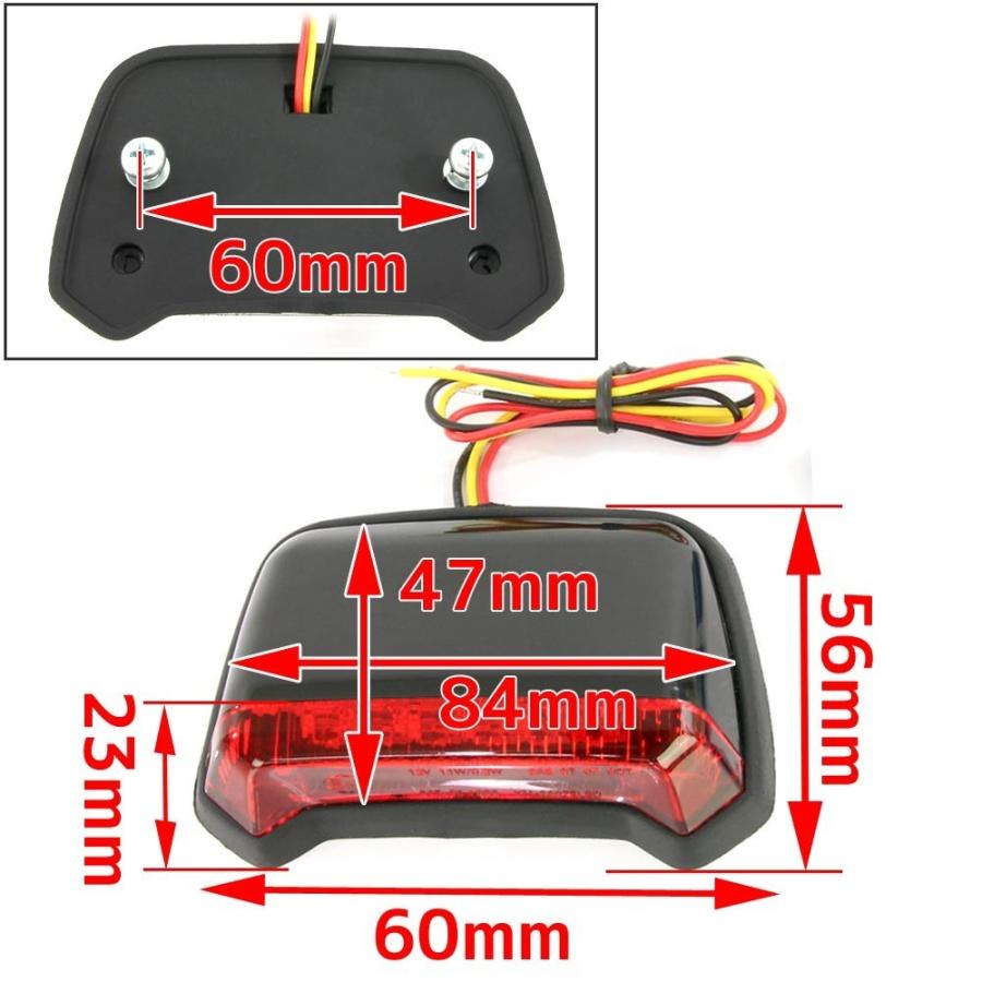 カワサキ（Kawasaki） 汎用 フェンダーマウント LED テールランプ