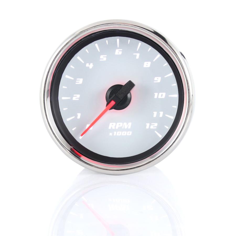 スズキ バイク用 電気式 LED ミニ タコメーター 12000RPM 60mm スズキ バイク用 電気式 LED ミニ タコメーター 12000RPM 60mm