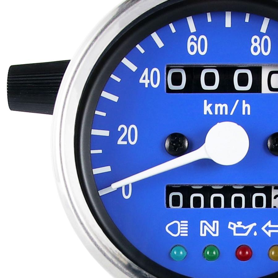 YAMAHA バイク用 機械式 LED ミニ スピードメーター 140km/h YAMAHA バイク用 機械式 LED ミニ スピードメーター 140km/h