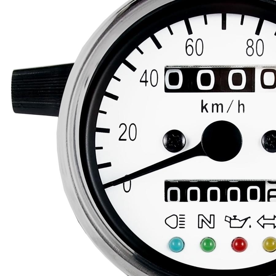 ホンダ バイク用 機械式 LED ミニ スピードメーター 140km/h ホンダ バイク用 機械式 LED ミニ スピードメーター 140km/h
