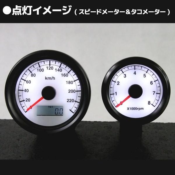 カワサキ バイク用 電気式 x1000rpm LEDタコメーター 48mm 48 カワサキ バイク用 電気式 x1000rpm LEDタコメーター 48mm 48