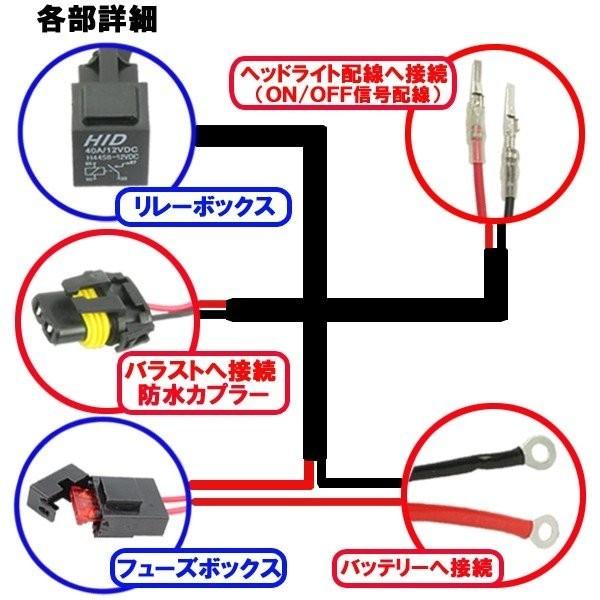 HID H11・880用 リレーハーネス 25W/35W ヘッドライト フォグ ライト