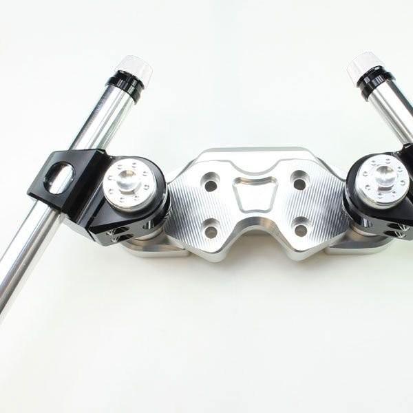 ホンダ PCX125 JF28 アルミ セパレートハンドル キット ブラケット付き シルバー/ブラック セパハン バイク オートバイ 部品 パーツ カスタム_1