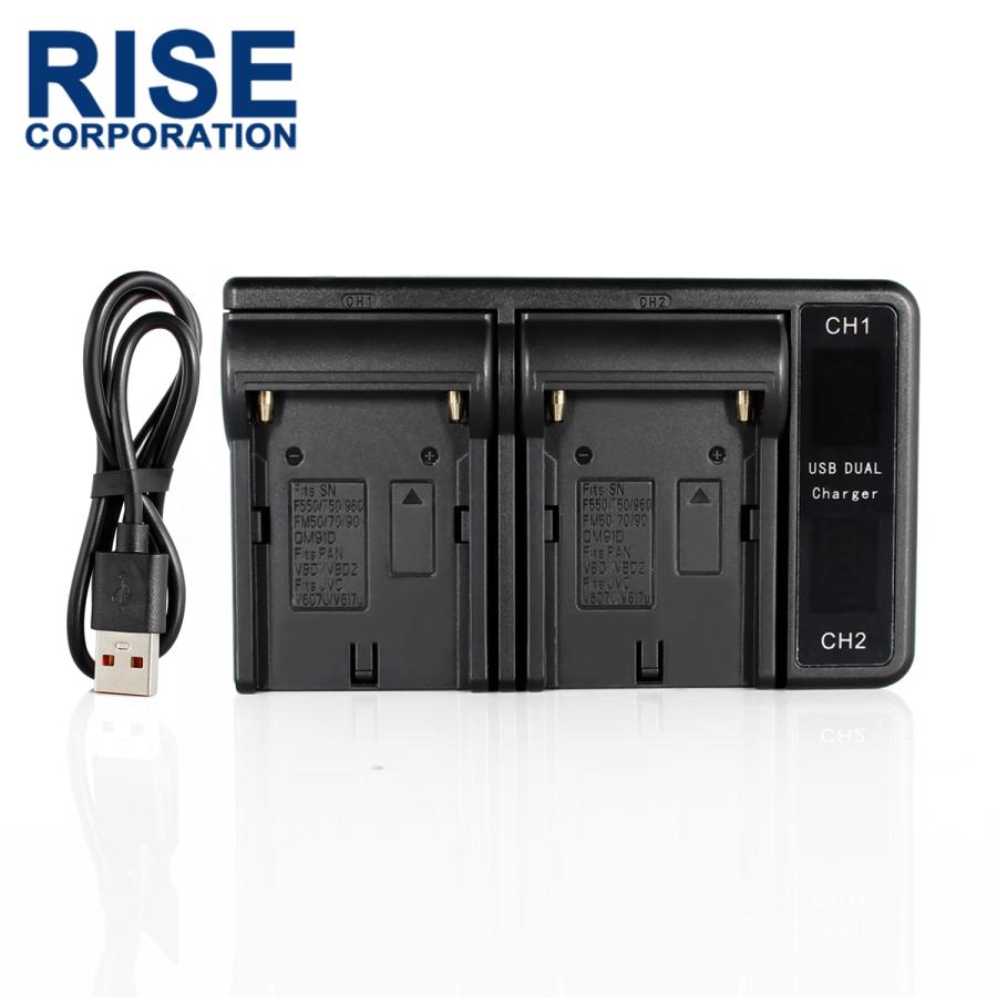 SONY ソニー NP-F550 NP-F570/5 互換 7.4V USB バッテリーチャージャー