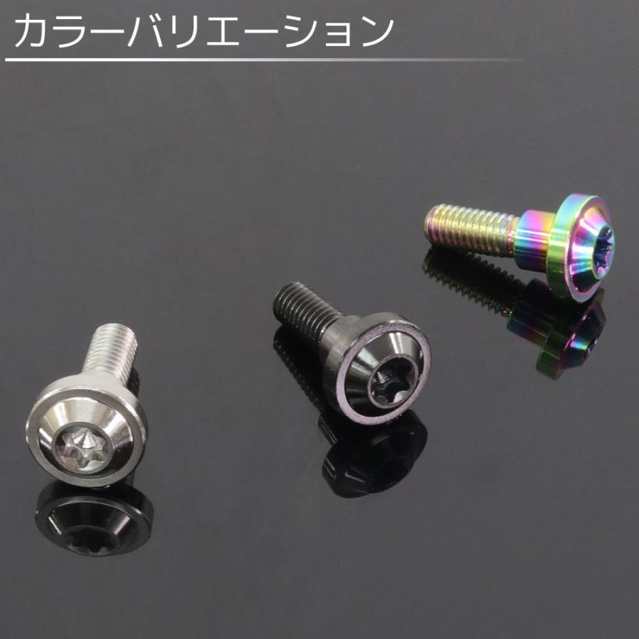 M6×20 P1.00 チタンボルト ブレーキディスクボルト 10本セット