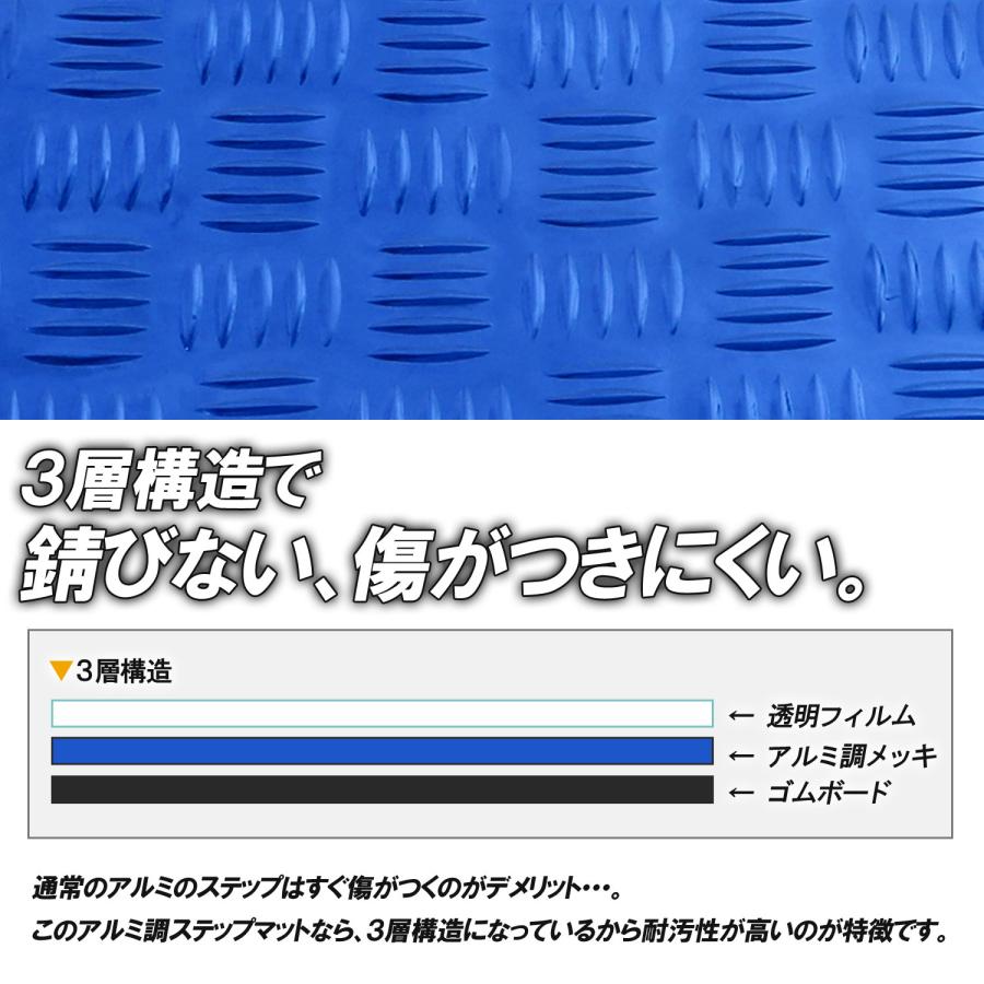ホンダ（HONDA） アルミ調 ステップマット ライブディオ J/S/SR/ZX/ST