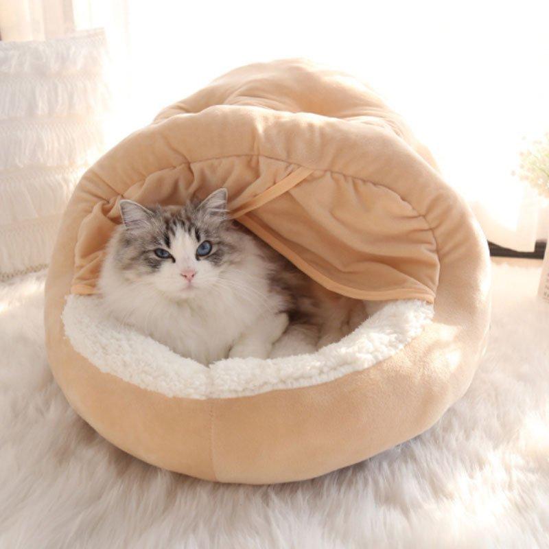 猫ハウス ドーム型 洗える 猫ベッド 犬用 防寒 ペットベッド 休憩所 柔らかい 型崩れしない あったか 全日本送料無料 ふわふわ オールシーズン クッション 誕生日/お祝い