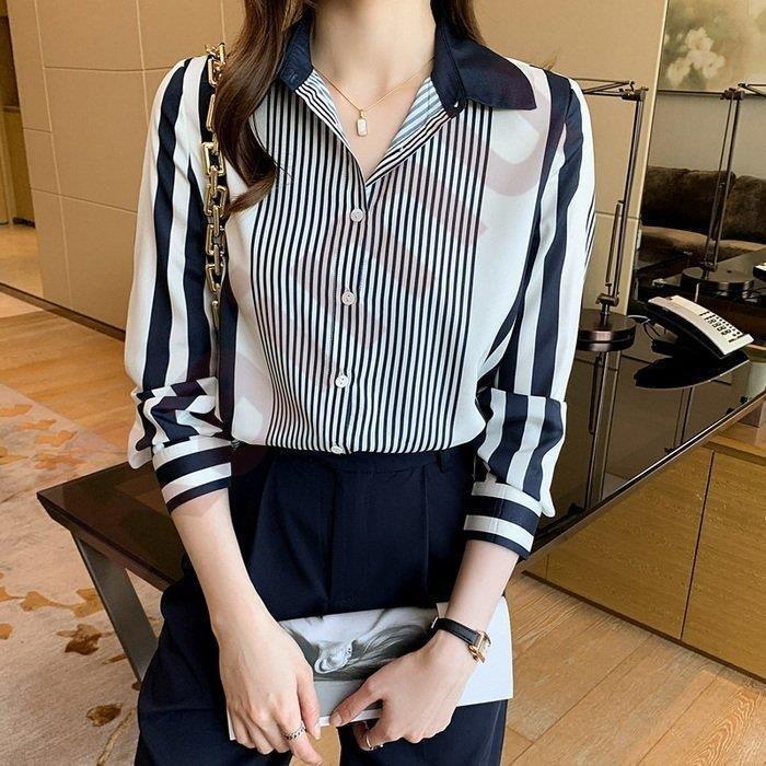 ブラウス レディース 40代 春秋新作 オシャレブラウス 白シャツ ストライプ柄ブラウス オフィスブラウス 長袖トップス 大人 通勤ol ゆったりシャツ 30代 50代 Ea3zphqzrk トップス Www Robotnature Com