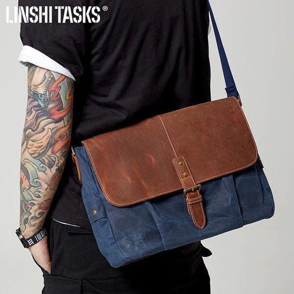 ショルダーバッグ メンズ 帆布 ファースト牛革 キャンバス バッグ A4 斜めがけバッグ 軽い メッセンジャーバッグ 送料無料