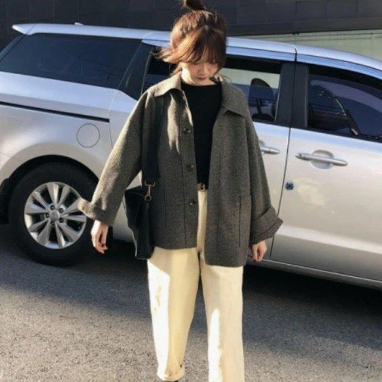 専門ショップ 可愛い ショートコート Pコート ポケット オーバーサイズ 大きいサイズ ドロップショルダー アウター ジャケット ウールコート ショート丈 冬 レディース コート ピーコート ベーシック ナチュラル コート アウター Relais Josephine Rangiroa Com