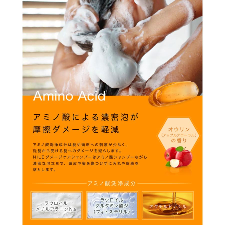 NILE ダメージケアシャンプー 単品 レディース ダメージ補修 ノンシリコン 400ml | Nile（コスメ） | 07