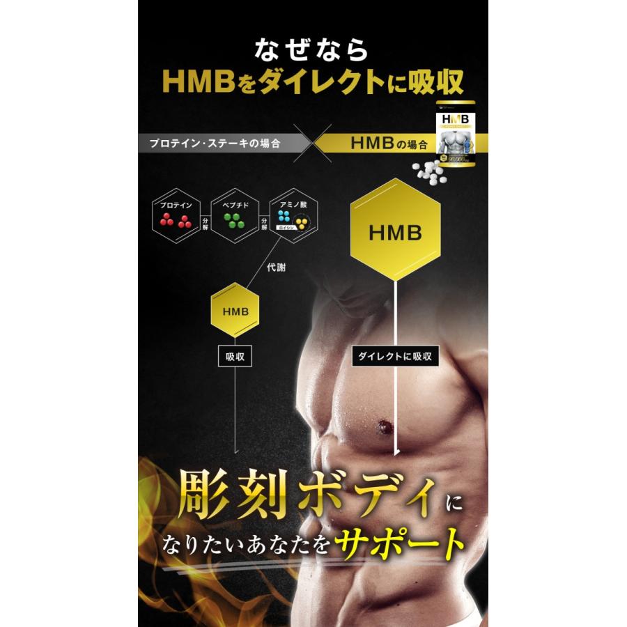 HMB 9000mg サプリ ダイエット サプリ HMBca POWER BOOST BULKEY バルキー  送料無料｜rise-one｜10