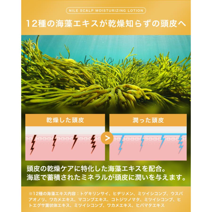 Nile 頭皮保湿ローション 頭皮用化粧水 本体ボトル 詰め替え 150ml