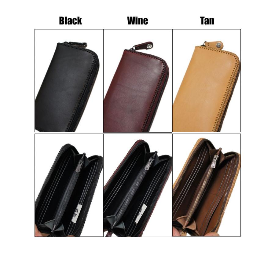 FUNNY ファニー　牛革　本革　ラウンドジップ　長財布　黒　ブラック 送料無料 FUNNY（ファニー） ラウンドファスナー革財布 黒