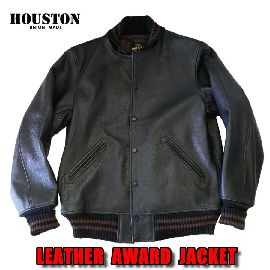 HOUSTON/ヒューストン】カウレザー(牛革)アワードジャケット HOUSTON/ヒューストン】カウレザー(牛革)アワードジャケット