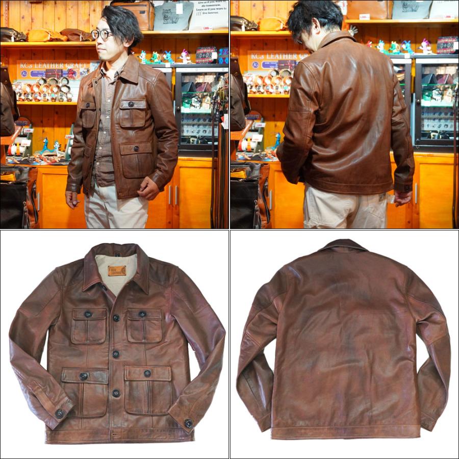 RISE-ROCK シープレザー(羊革)ミリタリージャケット M65 RISE-ROCK シープレザー(羊革)ミリタリージャケット M65