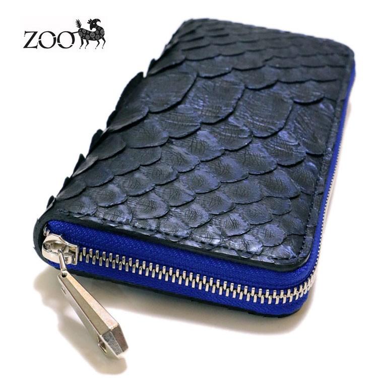 zoo 7メートル級パイソンレザー（大蛇革） ファスナー式ラウンド長