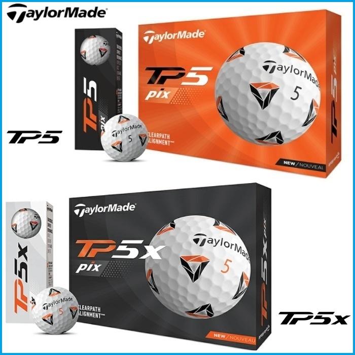☆2021 TaylorMade テーラーメイド TP5 TP5x Pixシリーズ ゴルフボール 1ダース(12個入)｜rise-store