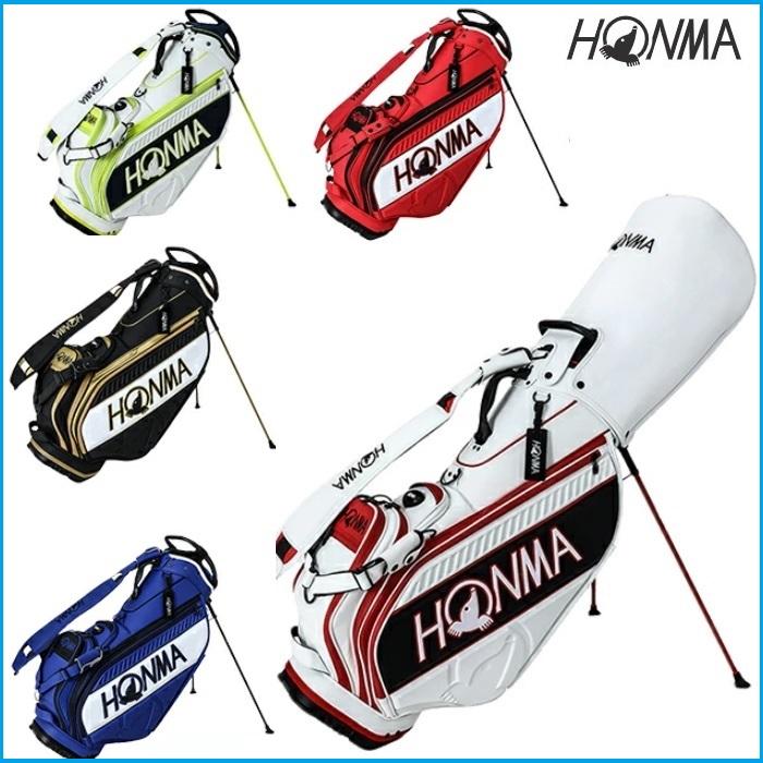 【美品】本間スタンドキャディーバック HONMA GOLF 本間ゴルフ アウトドア スタンドバッグ 9インチ 全2