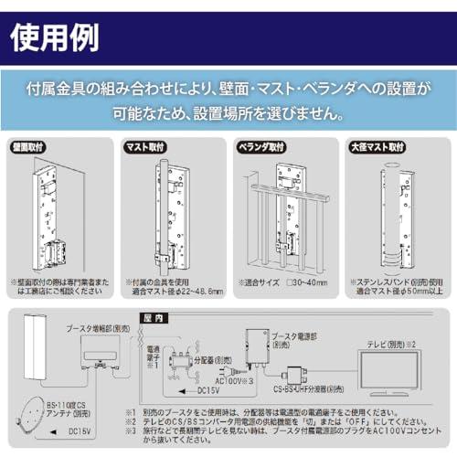 サン電子 FLAT:LINE(フラットライン)シリーズ 地上デジタル放送用 UHF平面アンテナ 垂直専用 アイボリーホワイト SDA-20-3-W｜rise361｜05