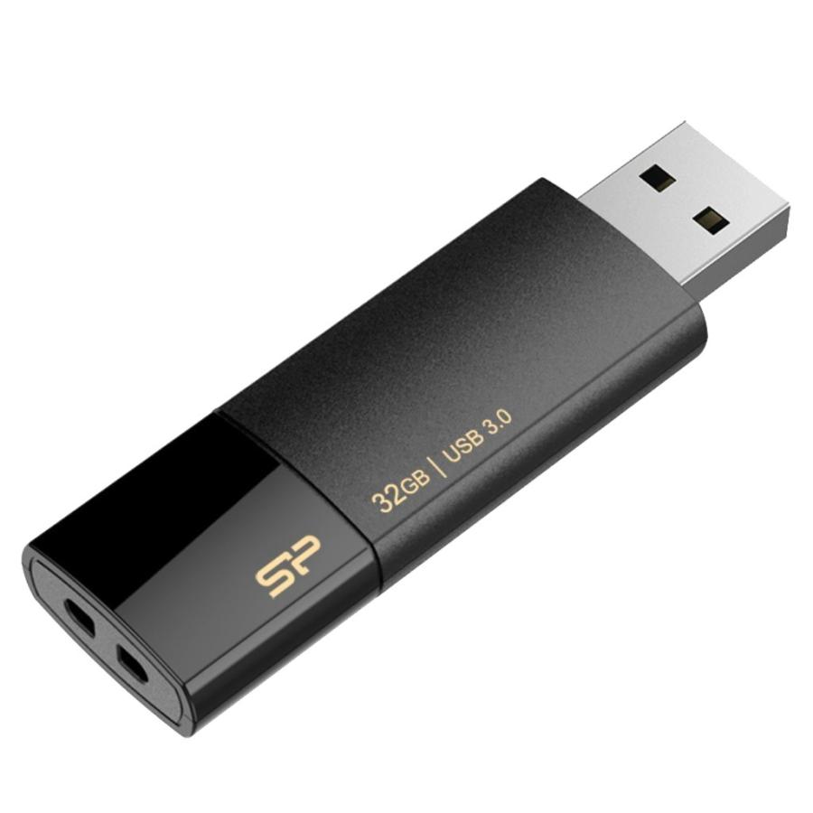 シリコンパワー USBメモリ 32GB USB3.0 スライド式 Blaze B05 ブラック SP032GBUF3B05V1K｜rise361｜05