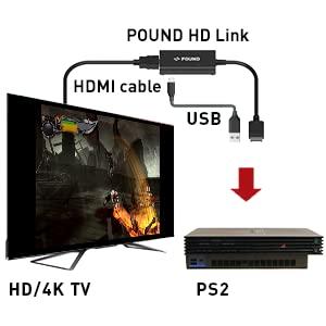 POUND PS2 & PS1 専用 HDMI変換コンバータ HD LINK CABLE｜rise361｜04