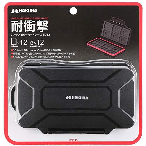 ハクバ HAKUBA ハードメモリーカードケース SD12 (SD/microSDカード用) 各12枚ずつ収納 レッド 耐衝撃 防塵 防滴 ABS樹脂｜rise361｜08