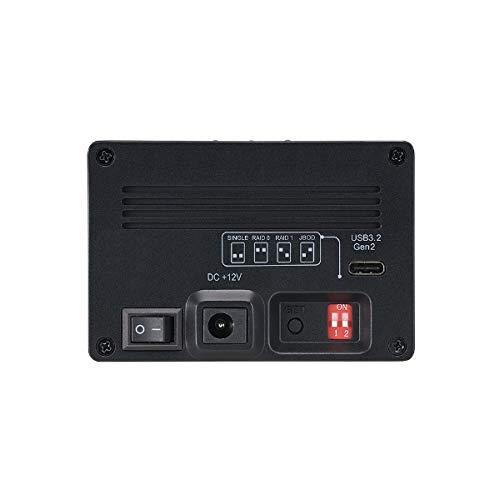 USB3.2 Gen2 RAID ケース (2.5インチ HDD SSD 2台用 10Gbps対応) RS-EC22-U31R RAIDケース SSD｜rise361｜03