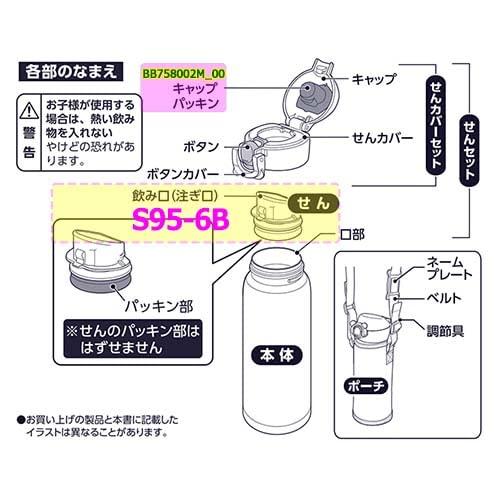 ZOJIRUSHI 象印 BB758002M-00 ステンレス マグ ボトル キャップパッキン パッキン ボトル 蓋パッキン【n ポスト投函】wate｜rise361｜04