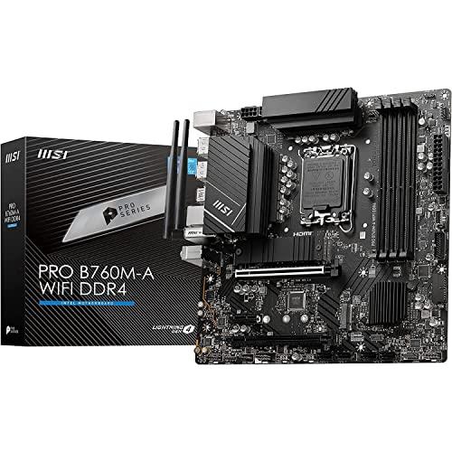 MSIマザーボード PRO B760M-A WIFI DDR4 【第14/13/12世代IntelCPU 