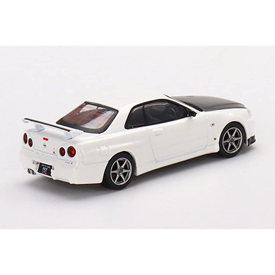 TrueScale Miniatures MINI GT 1/64 ニッサン スカイライン GT-R R34 Vスペック II N1 ホワイト (右ハ｜rise361｜02