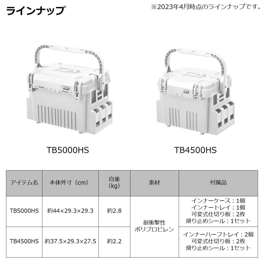 ダイワ(DAIWA) タックルボックス TB4500HS SWH 釣り ボックス｜rise361｜05