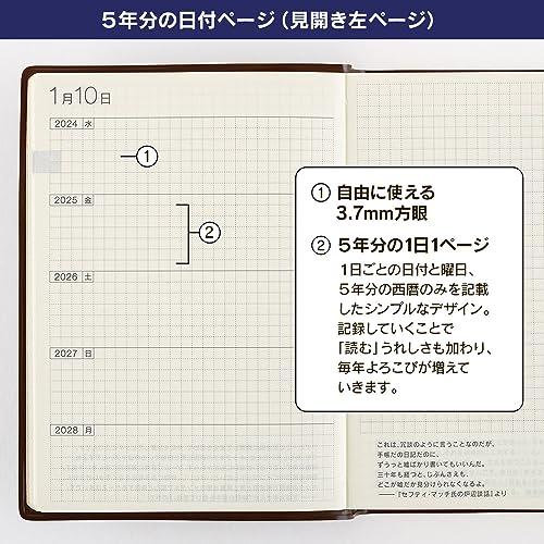 ほぼ日手帳 2024 ほぼ日5年手帳(2024-2028)[A6サイズ]｜rise361｜03