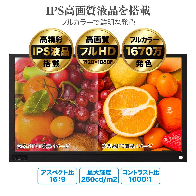 ポータブルモニター creer 15.6インチ IPS Full-HD creer（ライズクリエイション） モバイルモニター ゲーム 15.6