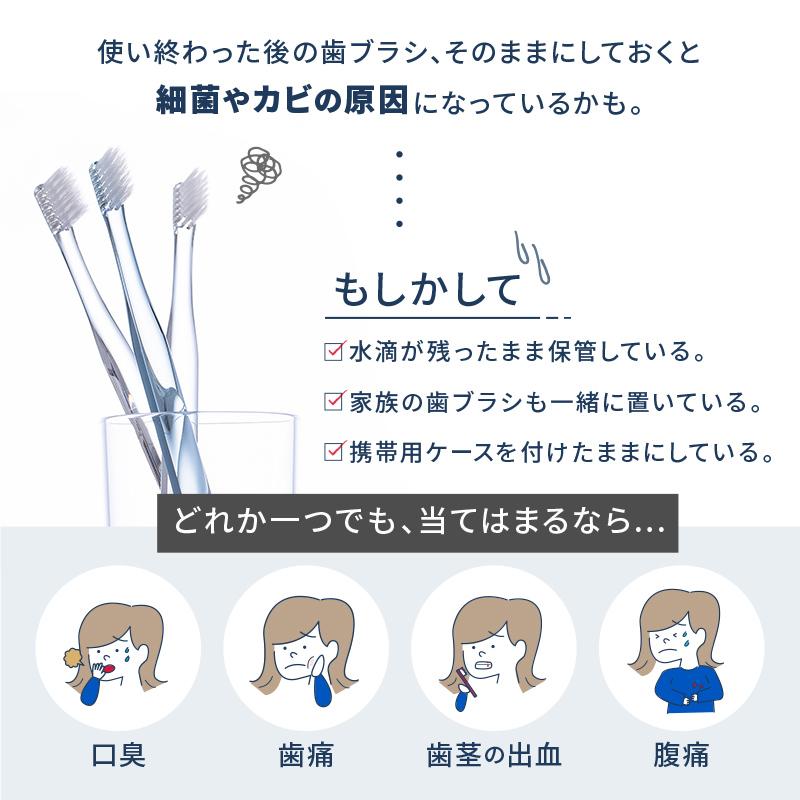 Zapi 歯ブラシ除菌器 新品未使用 インフルエンザ対策にも◎ 爆買クーポン】歯ブラシ 除菌器 除菌 UV-Cライト USB充電 工事不要 5本