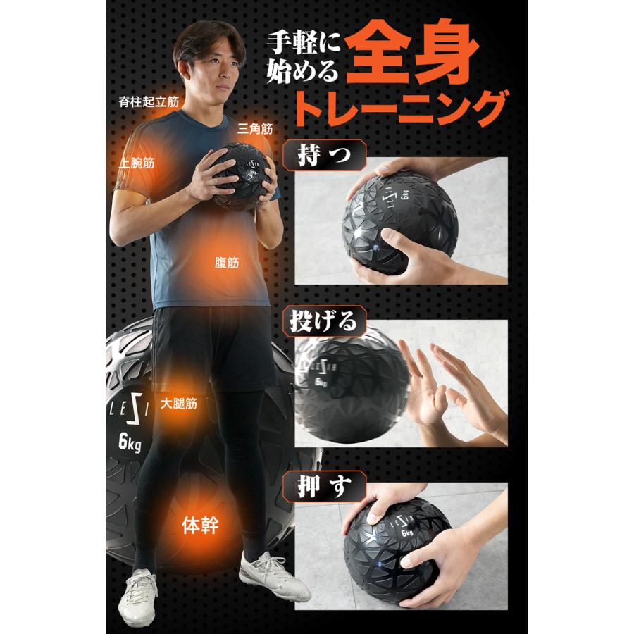 2点選んで5％クーポン】【Yahoo1位】4kg メディシンボール 2~6kg 筋