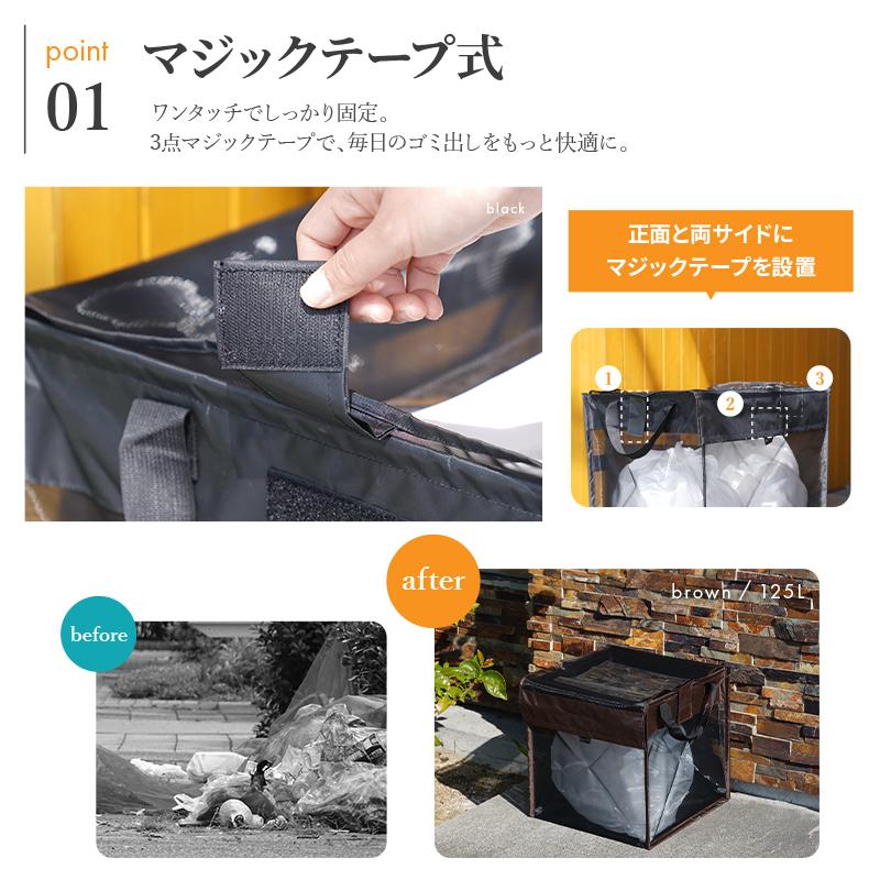 【クーポンでさらにお得！】ゴミステーション ゴミ箱 屋外 カラスよけボックス ゴミ収集ボックス 折りたたみ 防鳥ネット 防鳥網 猫よけ ゴミ置き場 | ブランド登録なし | 08