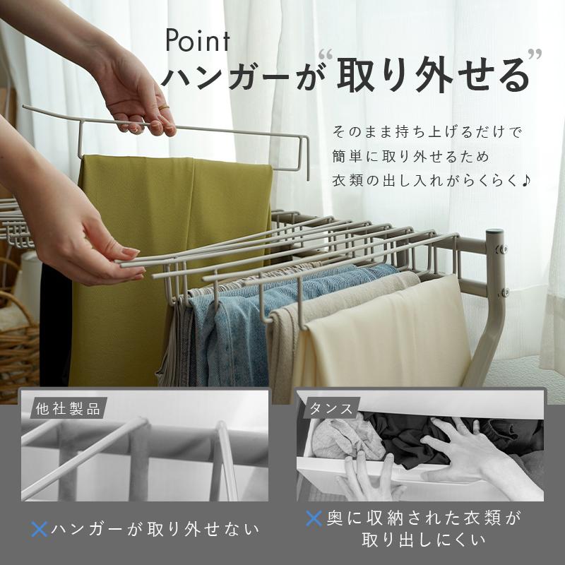 ttara 【クーポンで更にお得！】ハンガーラック 頑丈 全3色 ハンガー