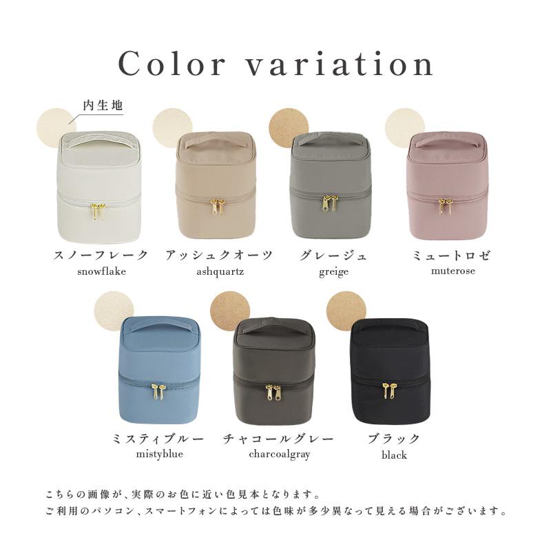 【クーポンで更にお得】【2980円〜】リニューアル 化粧ポーチ  7色展開 2サイズ Ｍ Lサイズ  大容量 小物入れ 大きめ バニティポーチ 仕切り付き | ブランド登録なし | 18