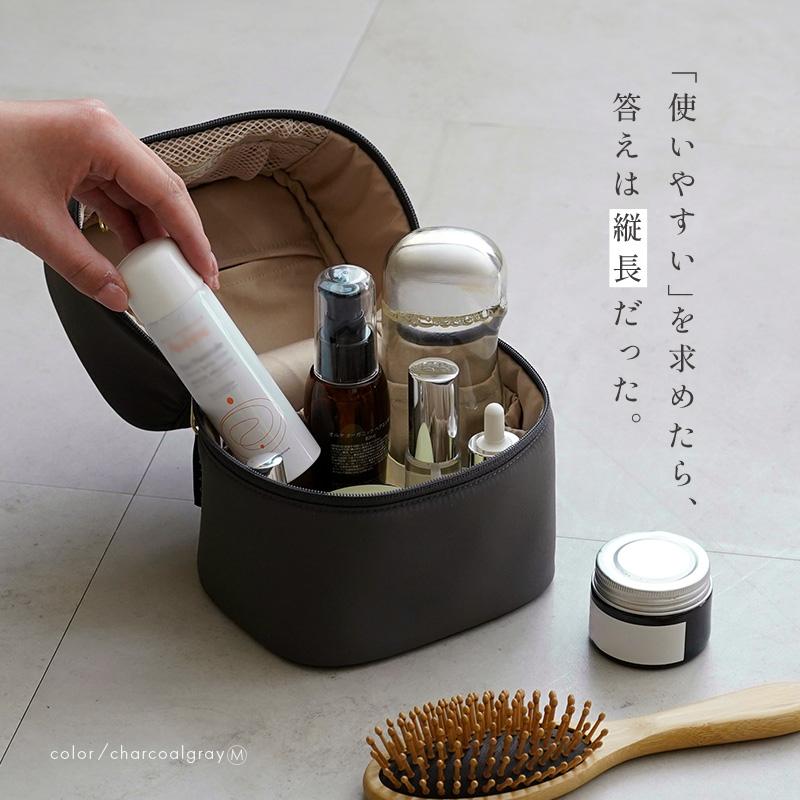 【クーポンで更にお得】【2980円〜】リニューアル 化粧ポーチ  7色展開 2サイズ Ｍ Lサイズ  大容量 小物入れ 大きめ バニティポーチ 仕切り付き | ブランド登録なし | 02