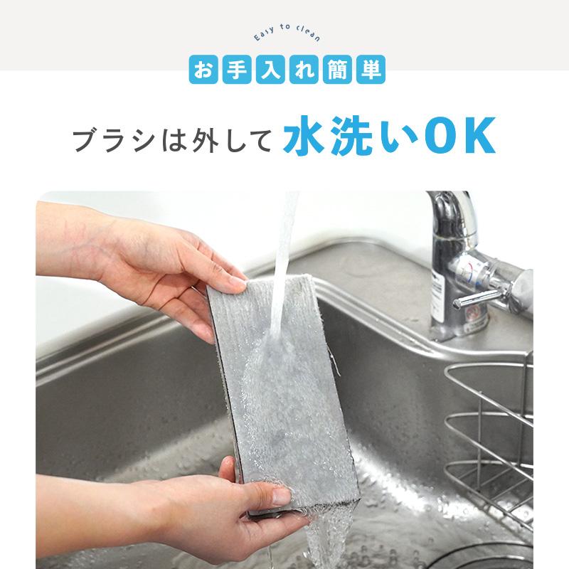 ttara 洗剤不要 水だけ モップ 玄関タイルブラシ スペアスポンジ 3個