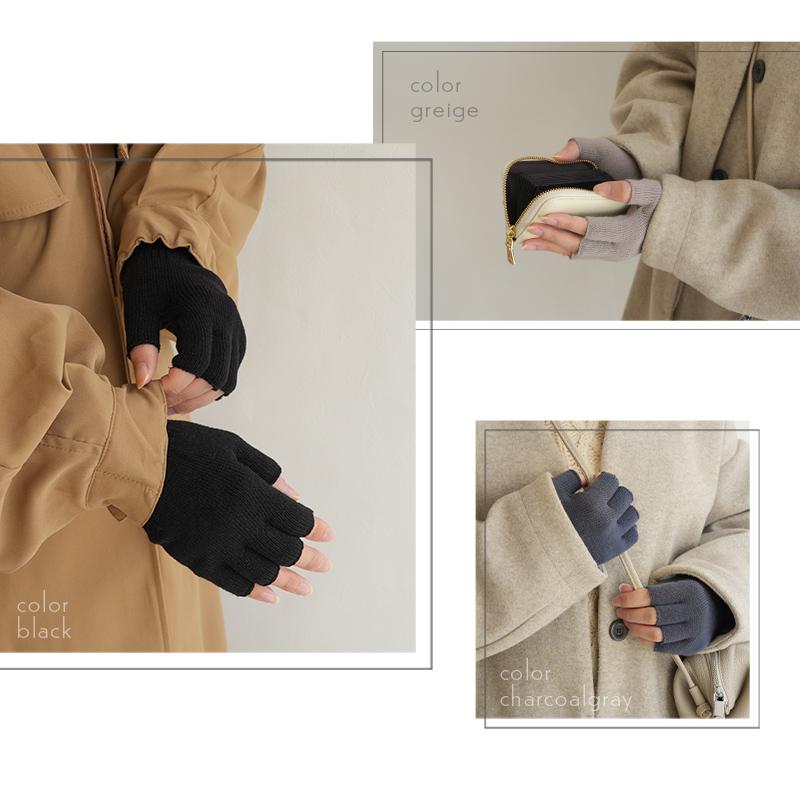 手袋 指先なし ハンドウォーマーゴルフ ハンドウォーマー手袋