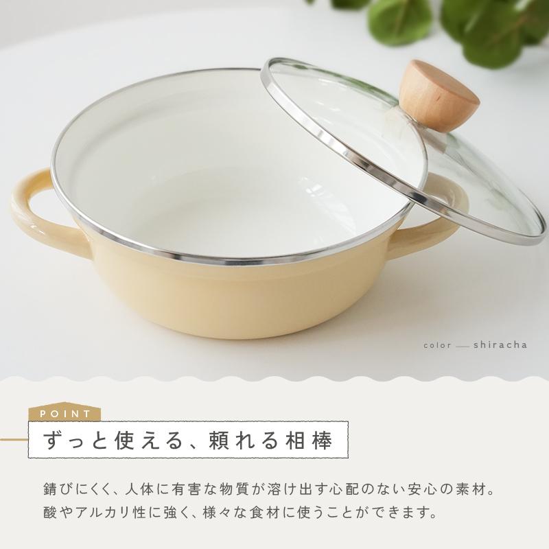 爆買クーポン】【Yahoo1位】ホーロー鍋 ホーロー両手鍋 20cm 食洗機OK